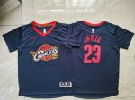 Maillot de Basket #23 James Cleveland Cavaliers manche courte Marine